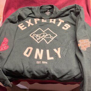 John Summit Experts Only Crewneck Sweatshirt Dark Green Unisex XL EDM Rave Merch